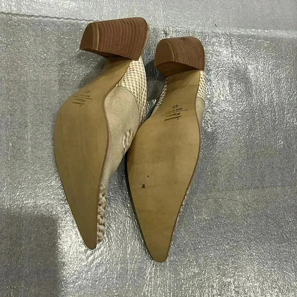 [40/US9]Lavorazione artigiana Pointed Toe Western Slip On Mules-Made in  Italy - Picture 6 of 10